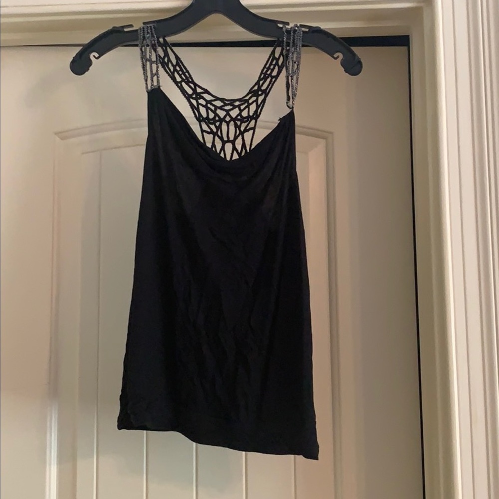 Blacktop with sequin designed on back